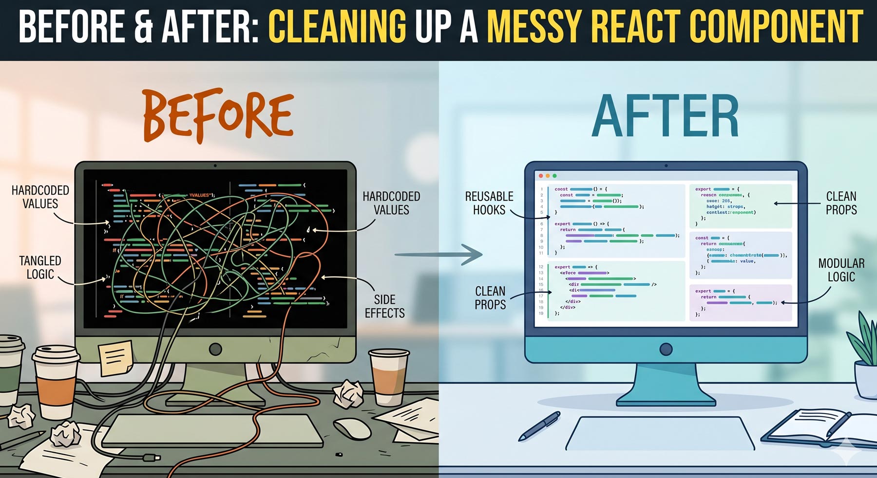 Before & After: Cleaning Up a Messy React Component