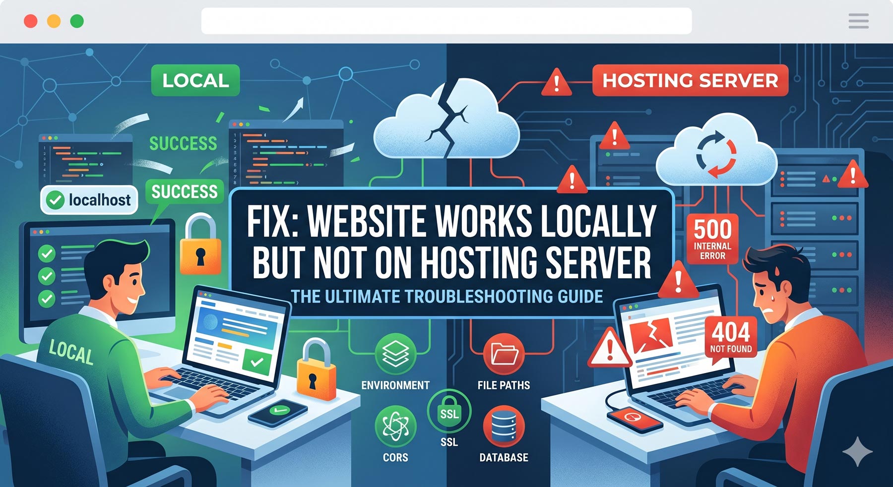 Fix: Website Works Locally But Not on Hosting Server (Ultimate Troubleshooting Guide)