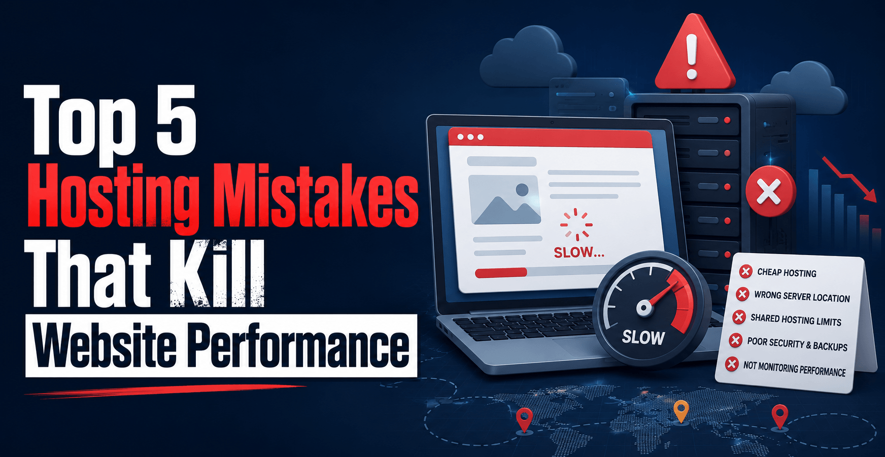 Top 5 Hosting Mistakes That Kill Website Performance